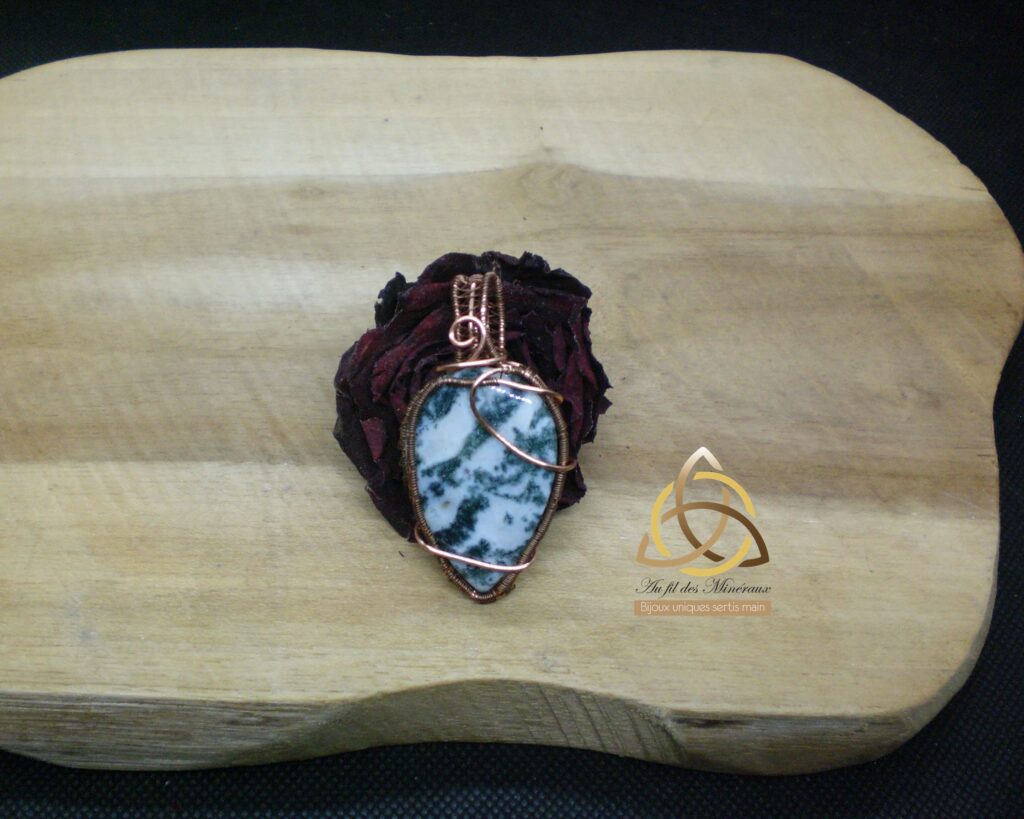 Pendentif Agate arbre 