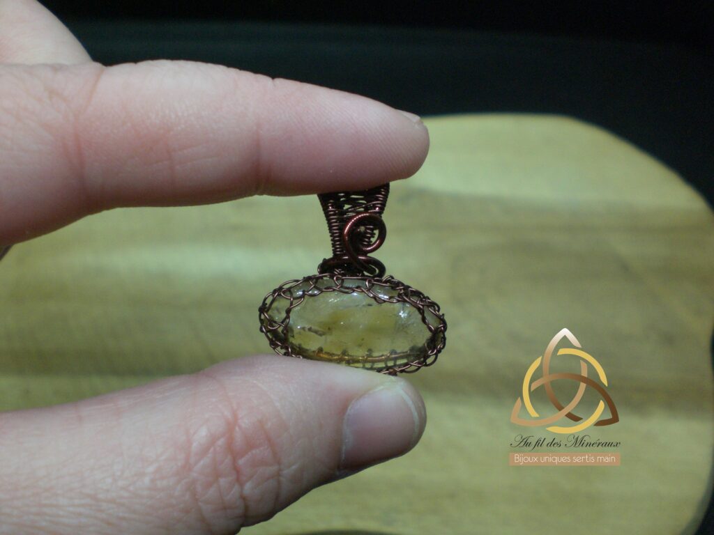 Pendentif citrine naturelle