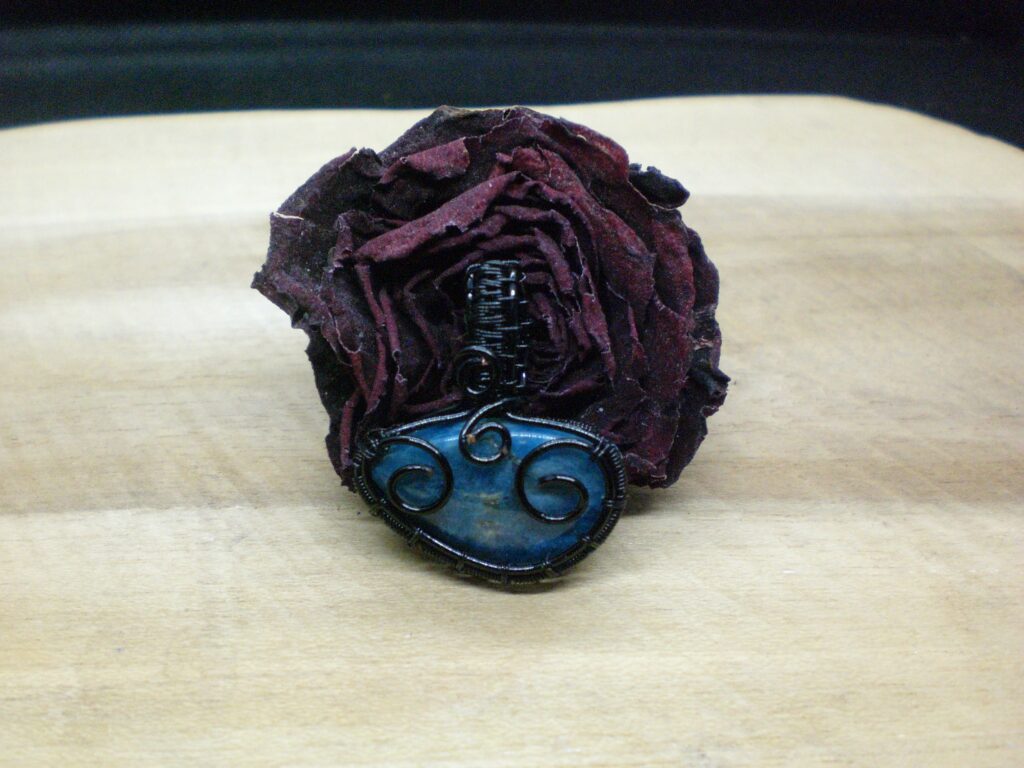 Pendentif apatite zig zag